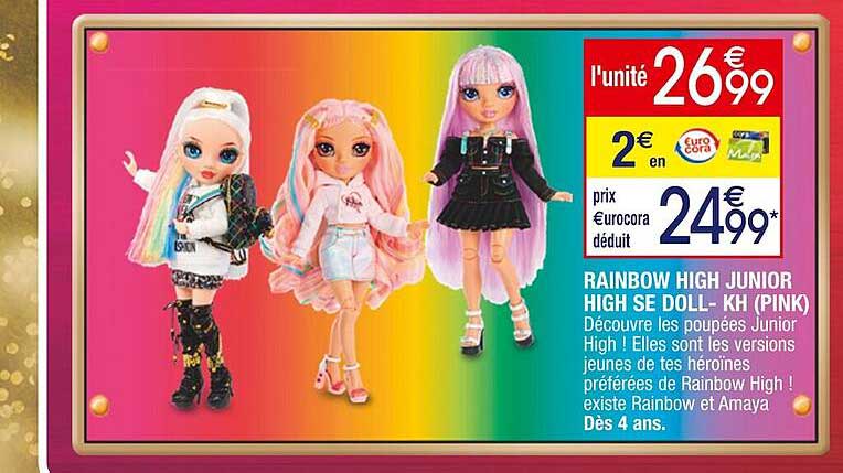 rainbow  high junior high se doll - kh (pink)