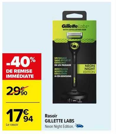 rasoir gillette labs