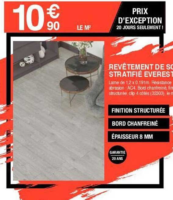 revêtement de sol stratifié everest