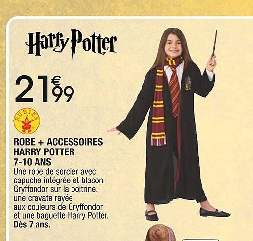 robe + accessoires harry potter 7-10 ans