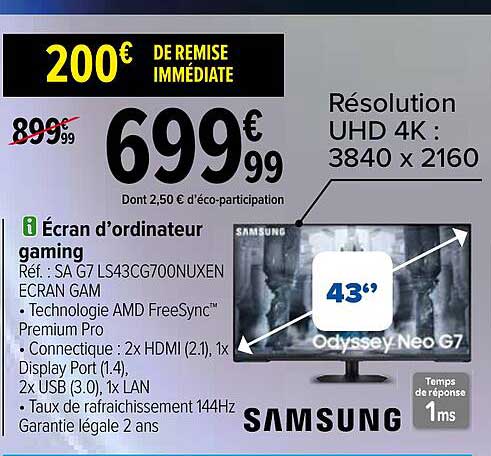 samsung  écran d'ordinateur gaming