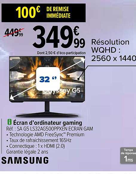 samsung écran d'ordinateur gaming
