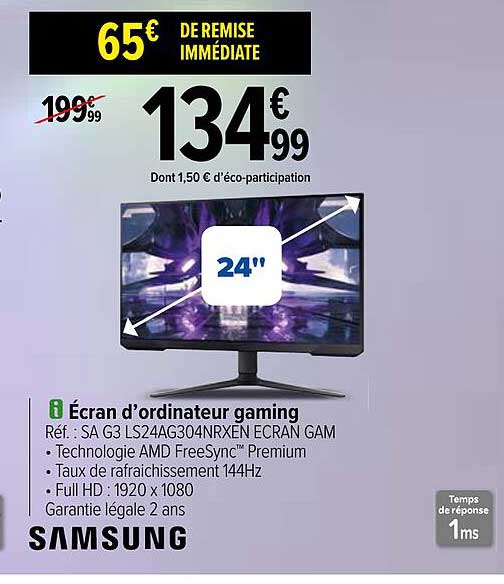 samsung  écran d'ordinateur gaming