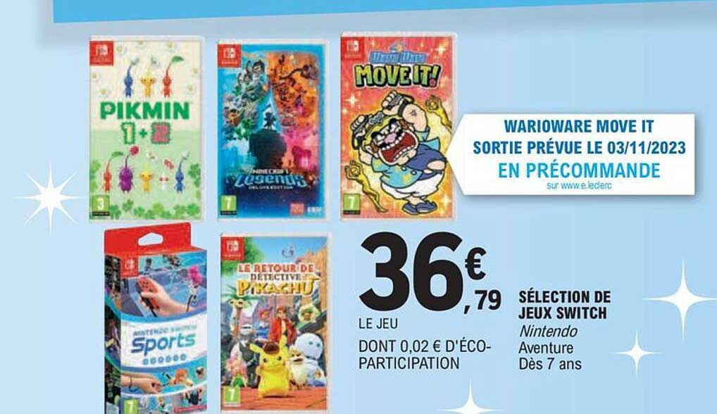 Sélection De Jeux Switch Nintendo