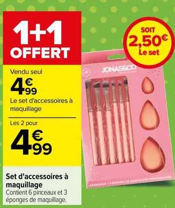 set d'accessoires à maquillage