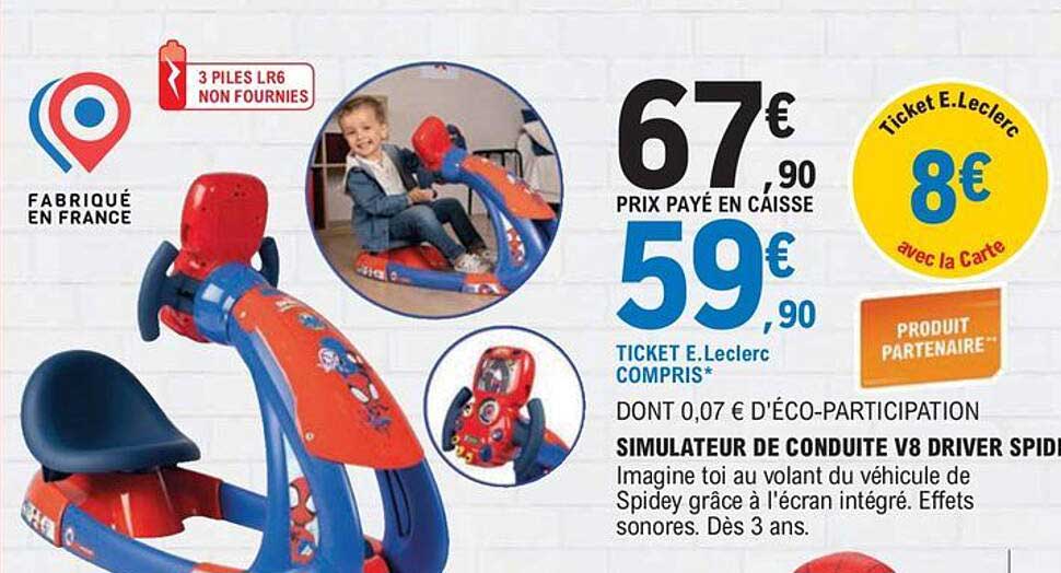 simulateur de conduite v8 driver spider