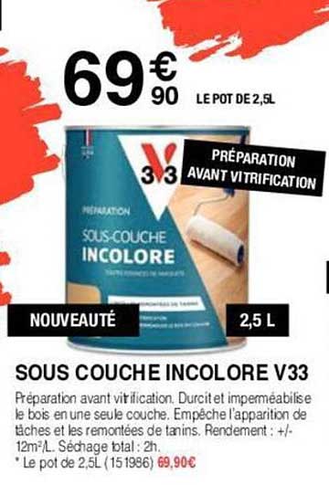sous couche incolore v33