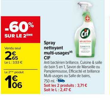 spray nettoyant multi-usages cif