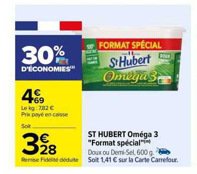 st hubert oméga 3 "format spécial"