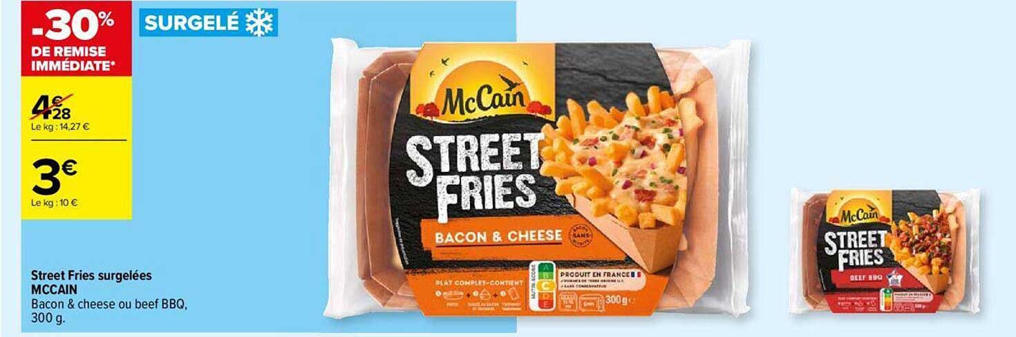 street fries surgelées mcCain