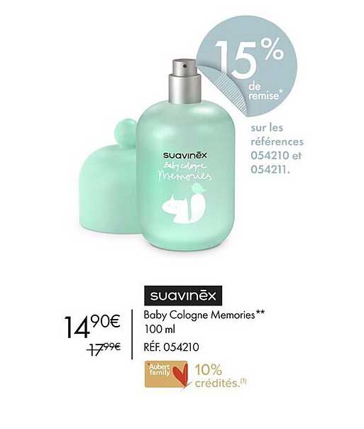 suavinex baby cologne mémories