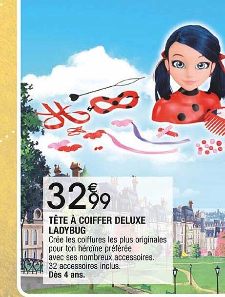 tête à coiffer deluxe ladybug