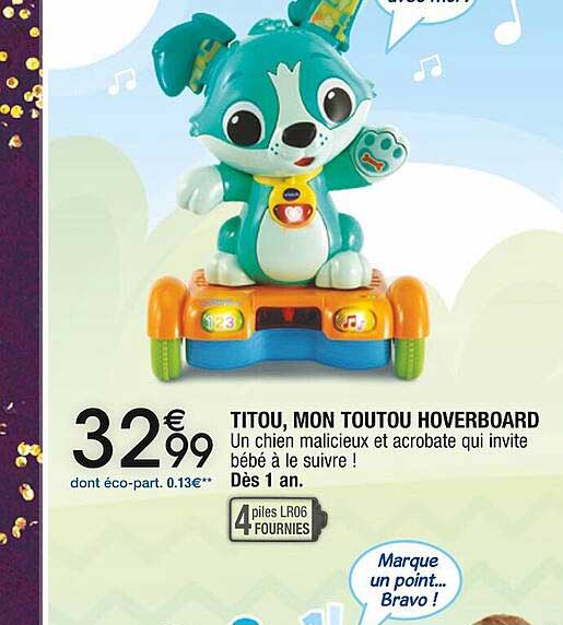 titou, mon toutou hoverboard