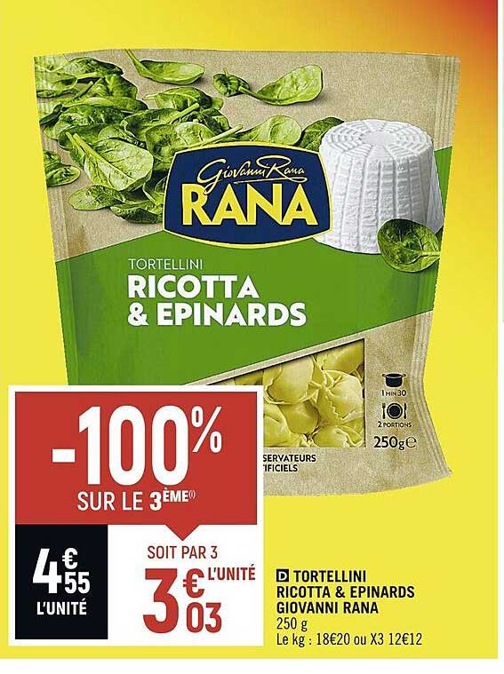 tortellini ricotta & epinards giovanni rana