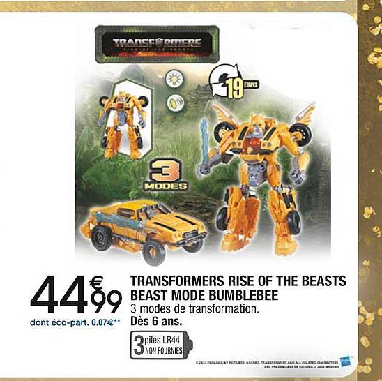 transformers rise of the beasts beast mode bumblebee