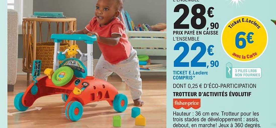 trotteur d'activités évolutif fisher-price