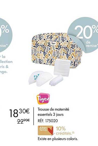 trousse de maternité essentiels 3 jours