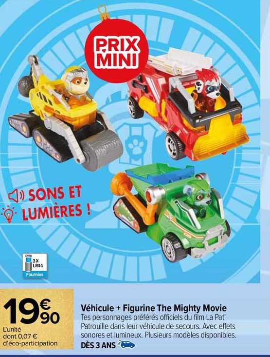 véhicule + figurine the mighty movie