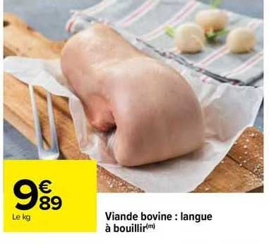 Viande Bovine : Langue à Bouillir