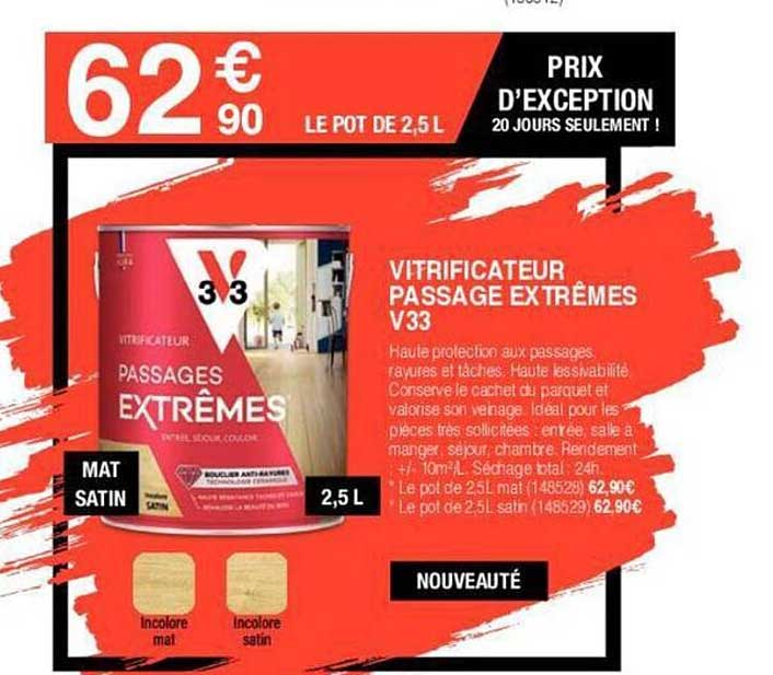 vitrificateur passage extrêmes v33