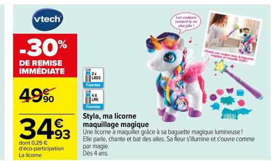 Vtech Styla, Ma Licorne Maquillage Magique