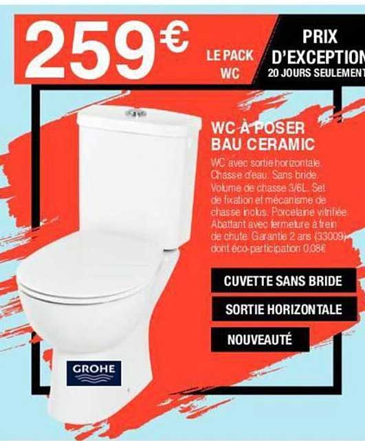 wc à poser bau ceramic