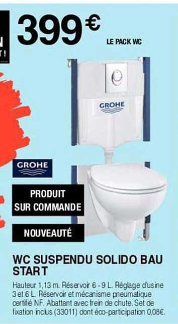 wc suspendu solido bau start