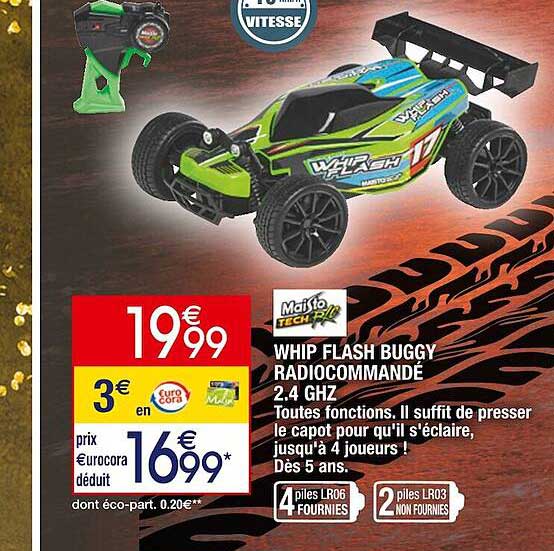 whip flash buggy radiocommandé 2.4ghz