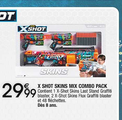 x shot skins mix combo pack