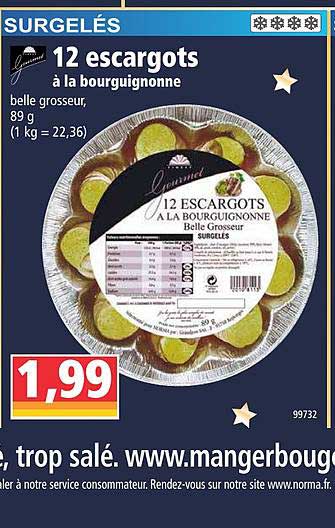 12 escargots à la bourguignonne gourmet