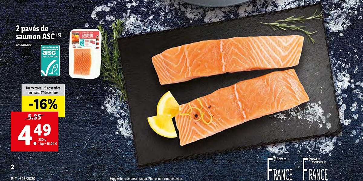 2 Pavés De Saumon Asc