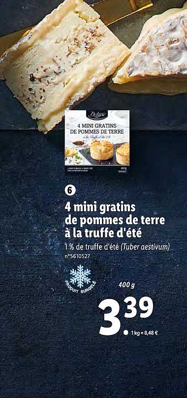 4 Mini Gratins De Pommes De Terre à La Truffe D'été