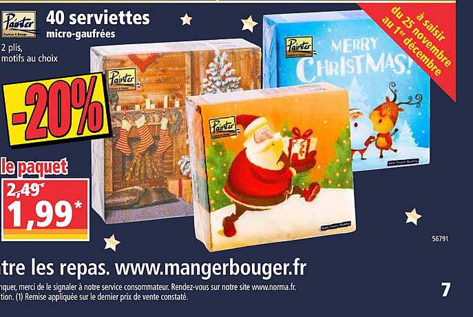 40 serviettes painter