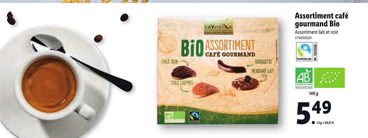 Assortiment Café Gourmand Bio