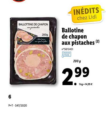ballotine de chapon aux pistaches