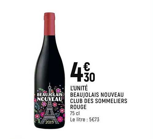 beaujolais nouveau club des sommeliers rouge