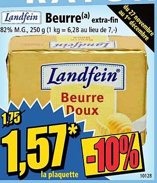 Beurre Extra Fin Landfein