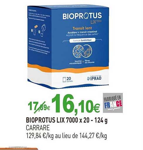 bioprotus lix 7000 x 20 carrare - 124 g