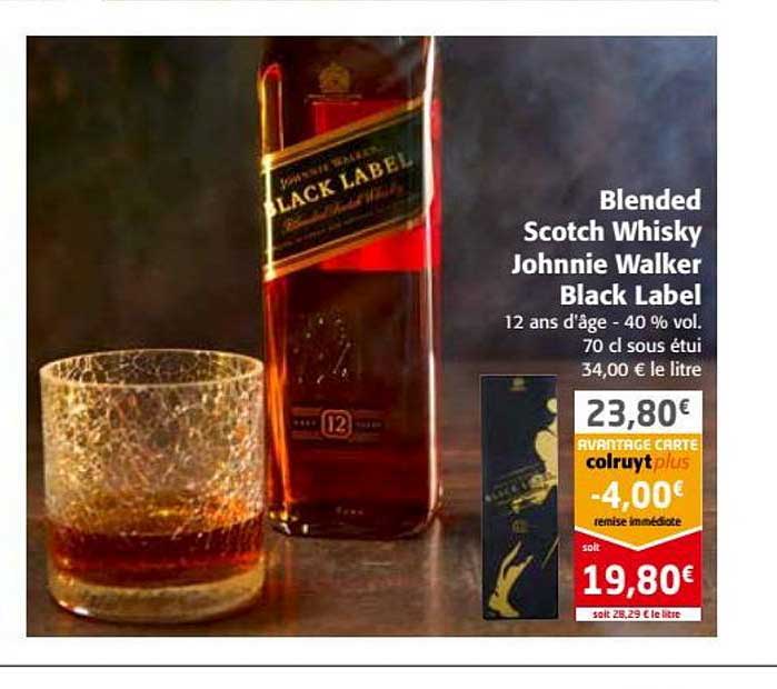 blended scotch whisky johnnie walker black label