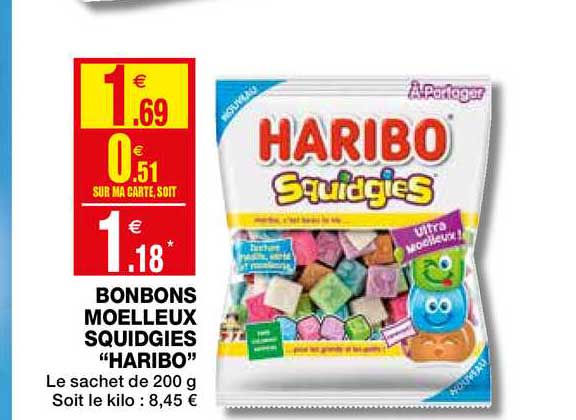 Bonbons Moelleux Squidgies Haribo