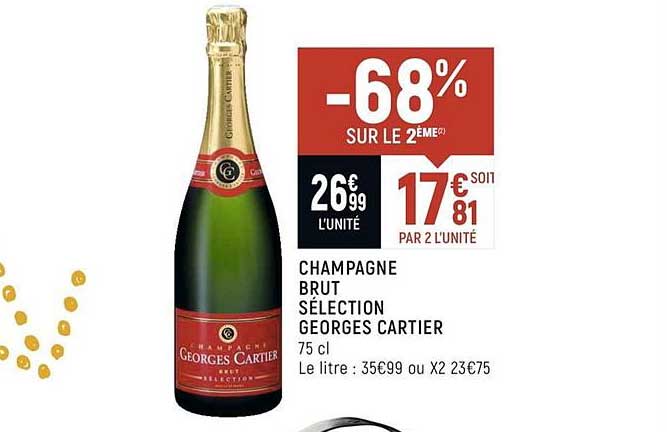 Champagne Brut Sélection Georges Cartier -68% Sur Le 2ème
