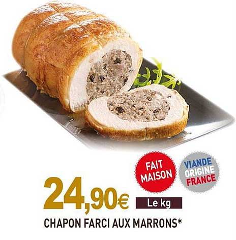 chapon farci aux marrons