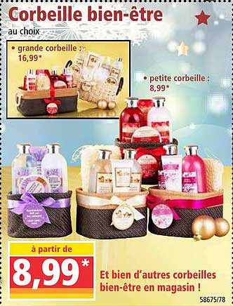 corbeille bien être au choix