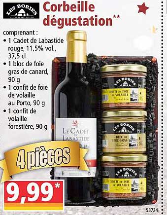 corbeille dégustation les bories