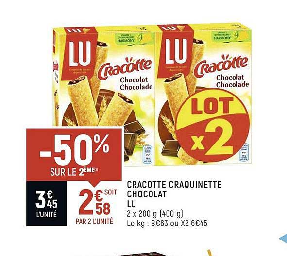 Cracotte Craquinette Chocolat Lu