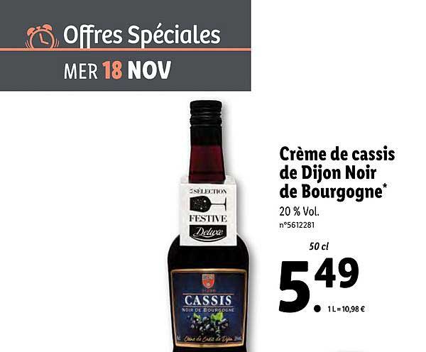 Crème De Cassis De Dijon Noir De Bourgogne Deluxe