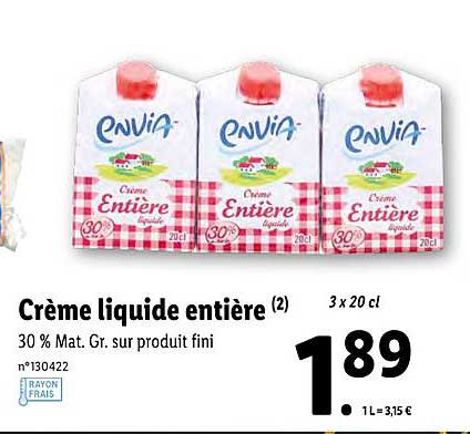 Crème Liquide Entière