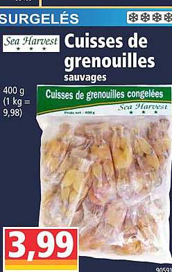 cuisses de grenouilles sauvages sea harvest