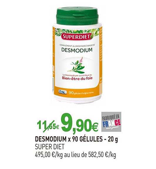 desmodium x90 gélules super diet - 20 g