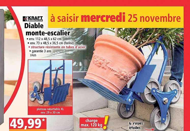 diable monte escalier kraft werkzeuge